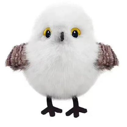Pájaro interactivo para gatos, modelo blanco, de peluche con patas