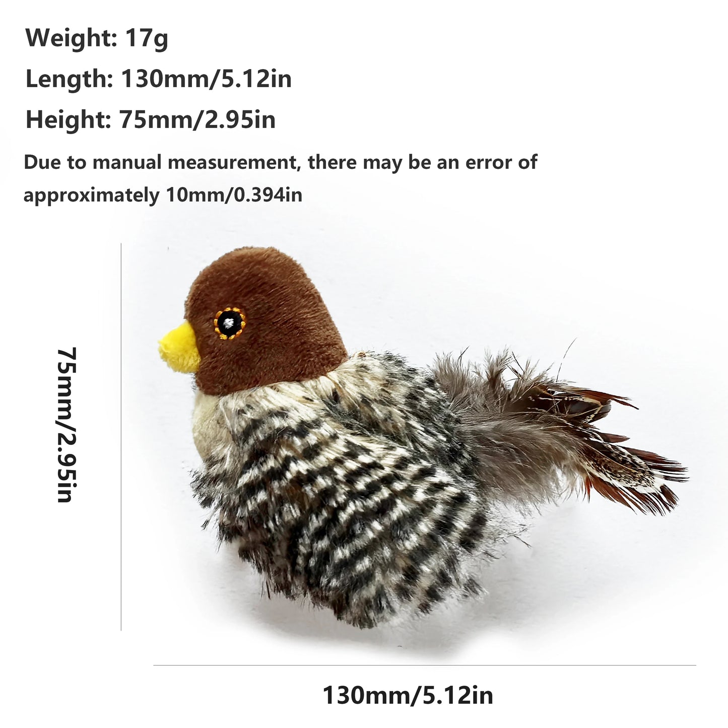 Juguete Pájaro Eléctrico para Gatos | Interactivo con Sonido y Plumas